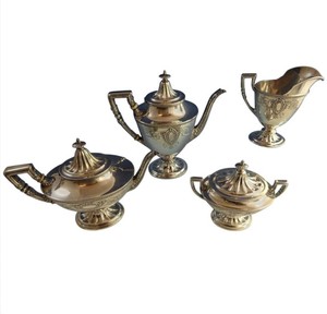 Juego de tetera de latón con diseño moderno, Color dorado, latón antiguo, hecho a mano, de la mejor calidad - Product Image 4