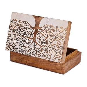 Caja de madera pulida de alta calidad con bisagras fuertes y diseño elegante, perfecta para almacenamiento decorativo y funcional para exportación a granel - Product Image 1