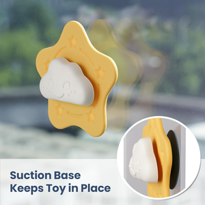 2026 New Silicone hút spinner Đồ chơi cho trẻ mới biết đi, đám mây & sao cảm giác quay chơi cho cửa sổ bồn máy bay du lịch highchair - Product Image 3