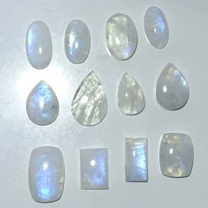 Pierre de lune naturelle Cabochon de pierres précieuses en vrac Prix de gros Pendentifs de pierres précieuses naturelles en vrac - Product Image 6