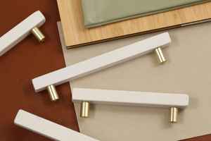 มือจับประตูหินอ่อนหรูหราสไตล์อาร์ตเดโค ทนทาน สำหรับบ้าน สำนักงาน โรงแรม ตู้เสื้อผ้า ฮาร์ดแวร์งานฝีมือระดับพรีเมียม - Product Image 6