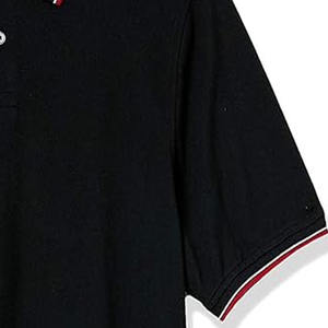 Algodón de calidad superior de los hombres para la camisa del polo Hit Color Block manga corta Impresión digital teñida hecha por los deportes del vestido - Product Image 3