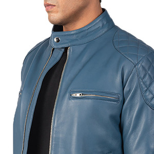 2024 caliente otoño nueva chaqueta de cuero para hombre tendencia de moda Casual colores personalizados y tamaño chaqueta de cuero para hombre - Product Image 5