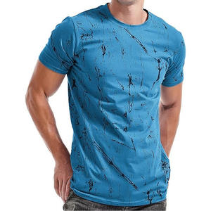 T-shirt personnalisé Premium pur polyester coton uni noir blanc classique à manches courtes t-shirt été décontracté de haute qualité hommes t-shirts - Product Image 1