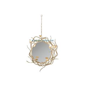 Espejo de pared de color dorado hecho a mano, diseño estándar para decoración del hogar, espejo decorativo de aspecto elegante hecho a mano al por mayor costero de lujo - Product Image 1