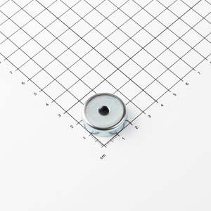 Ferrit gripper piatto Ø25x7mm con recessione conica - Product Image 1