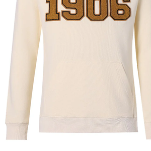 เสื้อสเวตเตอร์คอกลมมีกระเป๋าสีไม่ตกสำหรับฤดูหนาวมีตัวอักษรกรีกปักลายและกระเป๋าจิงโจ้ - Product Image 6