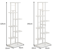 Support pour plantes, étagère à fleurs en métal à plusieurs niveaux, support de présentation pour plantes suspendues, support de plante en fer de style nordique luxueux, décoration intérieure