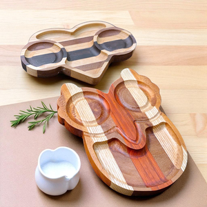 Plateau de service en bois écologique FT01, prix d'usine, vente en gros, formes et tailles personnalisées, plateau en bois naturel artisanal - Product Image 4