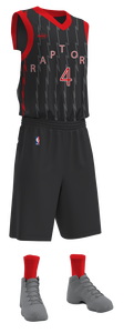 reversible basketball uniform <b>Black</b> Tear Resistant Basketball Uniform Set and Reinforced Stitching Shorts - Product Image 4