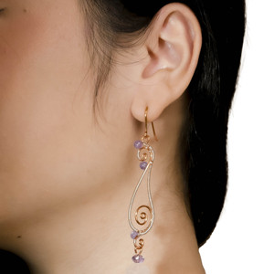 Pendientes de Flores Trenzadas Estilo Bohemio Vintage de beGems para Mujer, Joyería Elegante Hecha a Mano, Accesorio de Moda, Diseño al por Mayor - Product Image 2