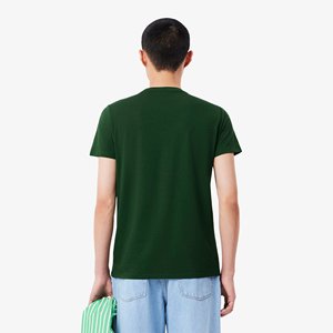 Camisas de cuello redondo de tela de algodón puro para hombres transpirables de tamaño adulto, venta de verano caliente, prendas de vestir para hombres, camisetas de moda - Product Image 2