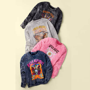 Nueva moda lavada mujeres niñas sudadera bolsillos manga larga Casual algodón polar cuello redondo suelta cárdigan sudaderas - Product Image 6