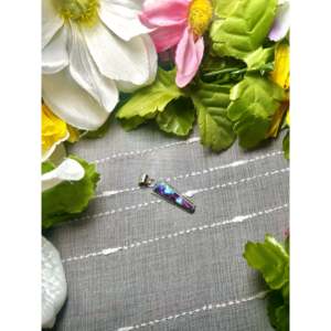 Pendentif Steve Francisco Mohave en turquoise et or rose avec serti clos, en argent sterling et plaqué rhodium, motif chiffres - Product Image 3