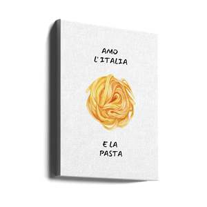Póster de arte minimalista de Ohkimiko, Amo L'Italia Still Life en varios tamaños, lienzo enmarcado o sin marco - Product Image 1