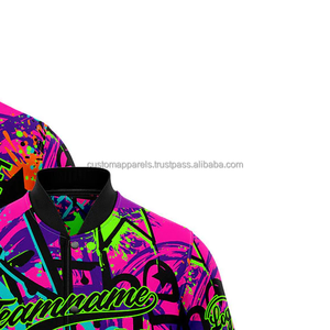 Chaqueta universitaria personalizada de colecciones modernas para hombre, con cuello levantado y decoración de logotipo bordado en la parte delantera, a la moda, a la moda - Product Image 4