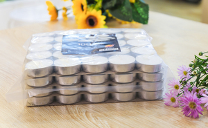 Meilleur prix personnalisé basique 100 bougies chauffe-plat 5hr bougies en cire de palme non parfumées ensemble de tasses en Alu décor à la maison fêtes mariages nouvel an - Product Image 6