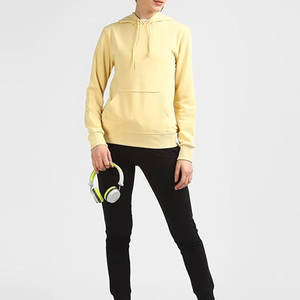 Sweat à capuche en tricot respirant à séchage rapide pour femme, 100 % coton, couleur unie, surdimensionné, design personnalisé, utilisation en extérieur automne/hiver, devant - Product Image 6