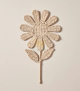 Flor de ratán para decoración de pared, decoración de belleza para el hogar, varias formas y tamaños, servicio OEM, hecho a mano - Product Image 5