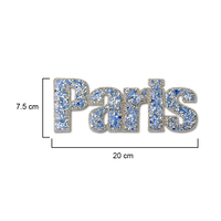 Patchs en silicone 3D thermocollants à strass pour vêtements, sacs et décoration intérieure - Collection Mode Paris