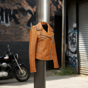 Genuine High Quality Women's <b>Biker</b> <b>Jacket</b> Custom Stylish Genuine Leather with Two Zip Pockets Breathable Windproof Sustainable - Product Image 4