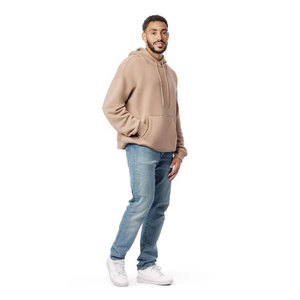 เสื้อฮู้ดดี้ผู้ชายพิมพ์ลายดิจิตอลโลโก้ตามสั่งสำหรับฤดูหนาว ขายส่ง เสื้อพูลโอเวอร์ผ้าฟลีซแบบ OEM ODM รับผลิตเสื้อฮู้ดดี้แบรนด์ส่วนตัวสำหรับสุภาพบุรุษ - Product Image 2