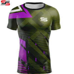 Haute qualité MMA Rash Guard 2025 Concevez votre propre maillot de bain Rash Guard pour hommes - Product Image 5