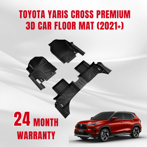 Toyota Yaris CROSS 2มม. ทุกสภาพอากาศชุดเต็มพื้นที่ผลิตตามสั่งใหม่คุณภาพสูงสีดำ TPE ขนาด65X85ซม. - Product Image 5