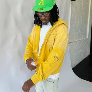 Men Light Weight Cotton Blended Top Quality Men Hoodies Best Price Men <b>Sun</b> Faded Stone work Hoodies Made in Pakistan - Product Image 2