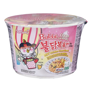 Samyang ราเม็งรสเผ็ดแบบเกาหลีชามคาโบนาร่าไก่ร้อนยี่ห้อดังจากเกาหลี