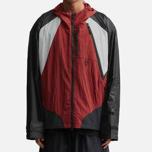 Chaquetas Cortavientos Personalizadas de Nailon con Bloques de Color, Chaqueta Deportiva de Softshell Tejida para Correr al Aire Libre para Hombre - Product Image 2