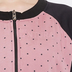 Femmes de haute qualité matelassé Bomber veste 100% Polyester coquille coton remplissage Satin tissu respirant hiver manteau solide tricoté - Product Image 5