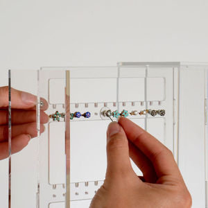 2025 Acrylic nhiều lớp Bàn Bông tai chủ đứng trang sức hiển thị tổ chức cho nhà sử dụng Cửa Hàng Bán hiển thị - Product Image 4