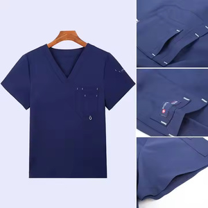 2025 elegante cálido poliéster algodón Lap Coat Set para hombres y mujeres resistente al agua Scrub a prueba de viento vestido de enfermera para todas las estaciones - Product Image 4