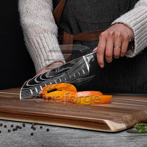 Solid Color Sustainable Damascus Chef <b>Knives</b> <b>Set</b> Custom Made Premium Quality Damascus Chef <b>Knives</b> <b>Set</b> - Product Image 5