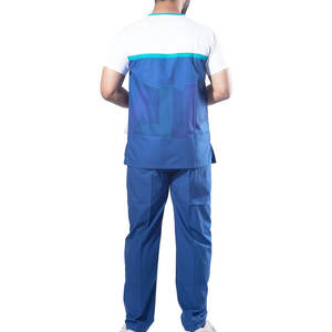 Ensemble de blouses d'hôpital en coton à prix de gros, avec tissu doux, en stock, taille adulte, coupe ajustée, léger et écologique, pour usage hospitalier - Product Image 4