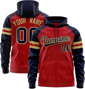 Sudaderas con capucha personalizadas con cremallera completa con capucha con cordón y parche con logotipo Ideal para eventos deportivos o clubes Servicio OEM - Product Image 1