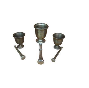 Ensemble de pilons et de mortier en laiton, pierre de granit naturel de qualité supérieure, grand pilon et mortier en pierre, prix artisanal naturel, vente en gros - Product Image 5