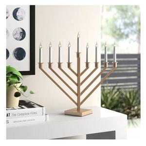 Candelabro Menorá de Aluminio Premium con Múltiples Brazos, Niquelado, para Festividades, Diseño Clásico y Tradicional, Decoración del Hogar - Product Image 5