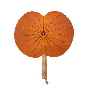 Ventilateur durable de main de feuille de Lotus du Vietnam pour le refroidissement d'été de cadeaux culturels et l'exportation en vrac - Product Image 1