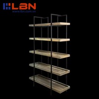 Bureau moderne en fer avec étagères pour bureau à domicile ou salle d'étude, marque LBN, OEM/ODM accepté, fabriqué au Vietnam