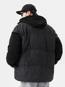 2024 veste bouffante pour hommes sur mesure manteau d'hiver imperméable de haute qualité avec décoration de fourrure prix de gros - Product Image 4