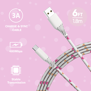 Cao cấp PVC Áo khoác cho USB C Cáp dữ liệu tương thích với iOS thiết bị <span class=keywords><strong>iPhones</strong></span> điện thoại di động ngân hàng điện xe ô tô - Product Image 4