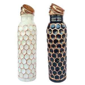 Copper Bottle Top Seller And manufacture 100% Copper Bottles Floral Designer Bottles Your Logo Design Monogram Brands Acceptable - Product Image 3