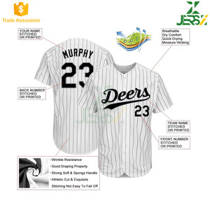 Maillot de baseball unisexe de haute qualité à col en V et manches courtes pour adulte, respirant, à séchage rapide, imprimé, vêtements de sport, nom personnalisé cousu - Product Image 2