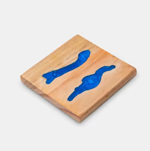 Posavasos de madera y resina de 5mm de espesor, posavasos para utensilios de cocina, alfombrillas y almohadillas de diseño, posavasos con logotipo personalizado al por mayor - Product Image 6
