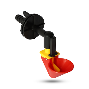 Equipo de sistema de bebedero automático de pollo Copa para beber + Codo de extensión Conexión de tuerca de ala Montaje de malla de alambre <span class=keywords><strong>Des</strong></span> Champs - Product Image 1