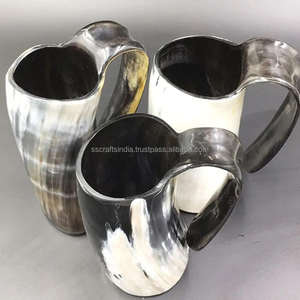 Premium Classic <b>Wine</b> Buffalo Horn Mug Viking Horn Tankard High Quality Handicraft Direct from Factory Made in India - Product Image 4