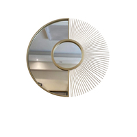 Miroir mural en métal moderne de qualité supérieure et miroir décoratif pour mariage, écologique, fait main, taille personnalisable, en promotion