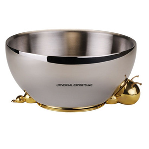 Cuenco de chocolate de lujo de metal Cuenco dulce hecho a mano con acabado plateado Cuenco de chocolate elegante clásico con estilo - Product Image 1